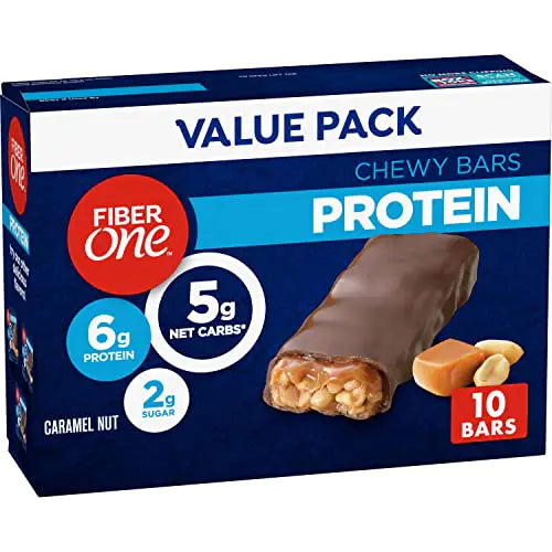 Fiber One Chewy Protein Bars Caramel Nut Protein Snacks 10 ct $15.00