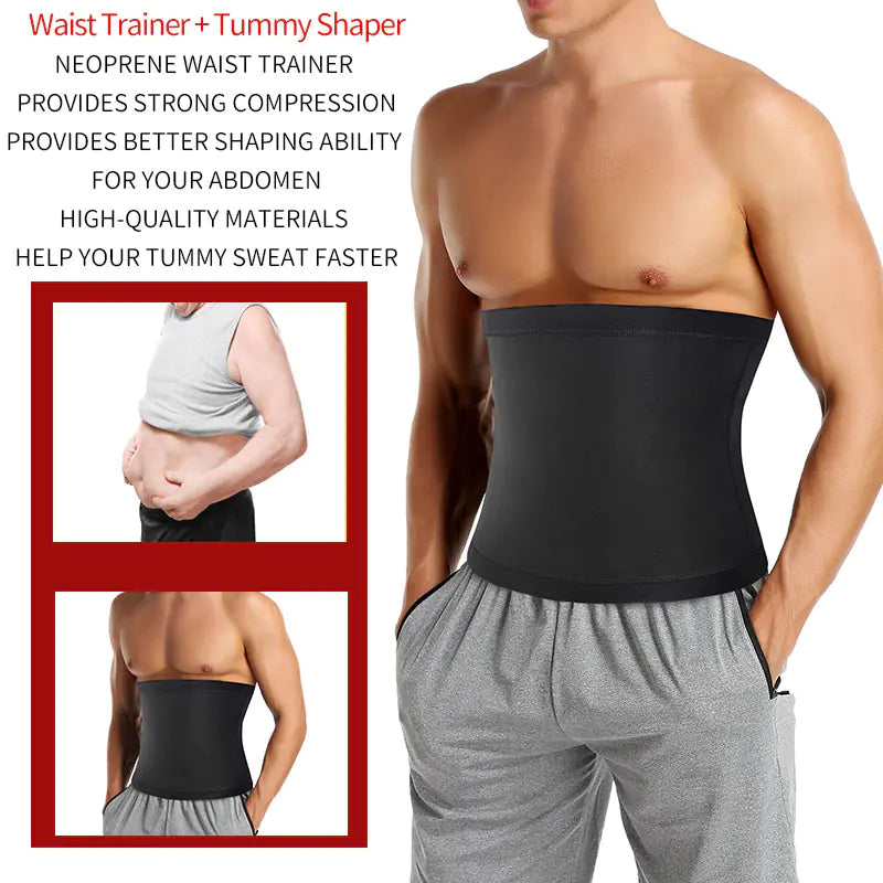Men's Sauna Body Shaper Waist Trainer Slimming Belt $20.00