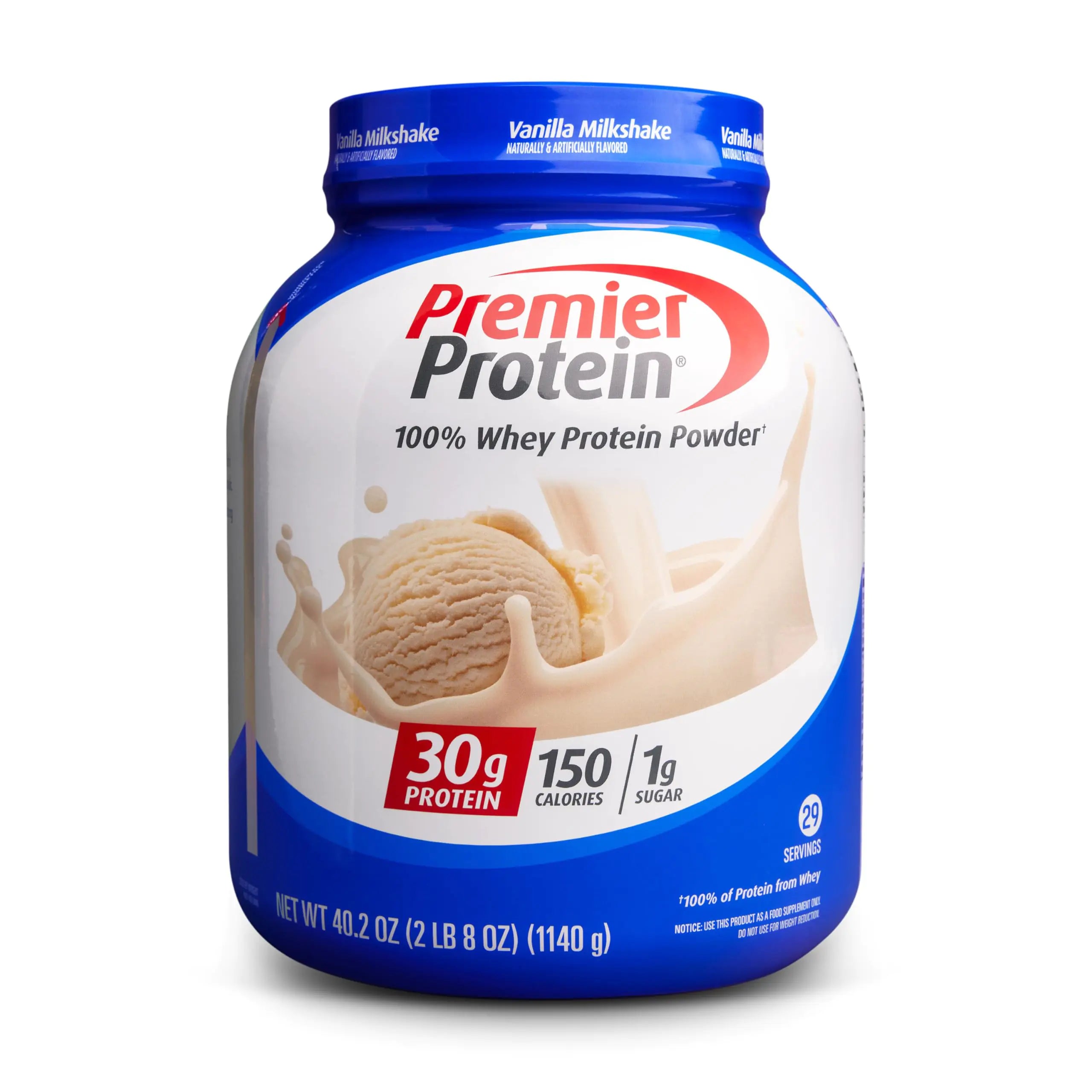 Premier Protein Protein Powder 30g Protein 1g Sugar No Soy Ingredients Gluten Free Vanilla Milkshake 29 Servings 40.2oz $100.00